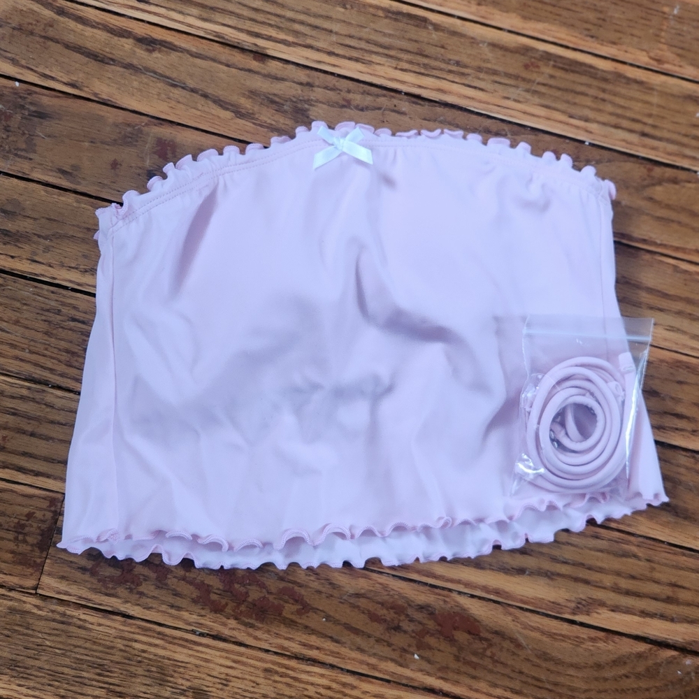 Wild Fable Light Pink Bikini Top